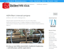 Tablet Screenshot of ekoventinfo.hr